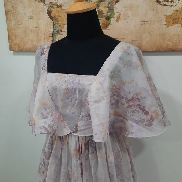 Vtg 1970s handmade ethereal evening gown - Picture 5 of 15